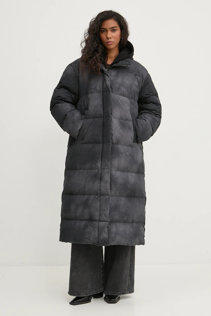 Diesel kurtka puchowa W-RAVEEL-LONG-FEM A14658.0CBCS szary AW24