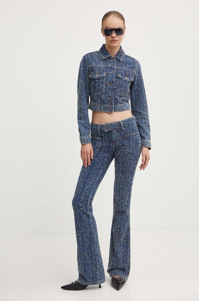 Jeans jakna Diesel DE-ATEL-S A14203.0PGAH modra AW24