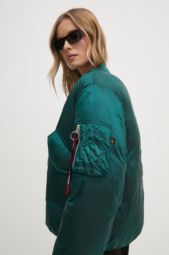 Bunda Alpha Industries tyrkysová 148004