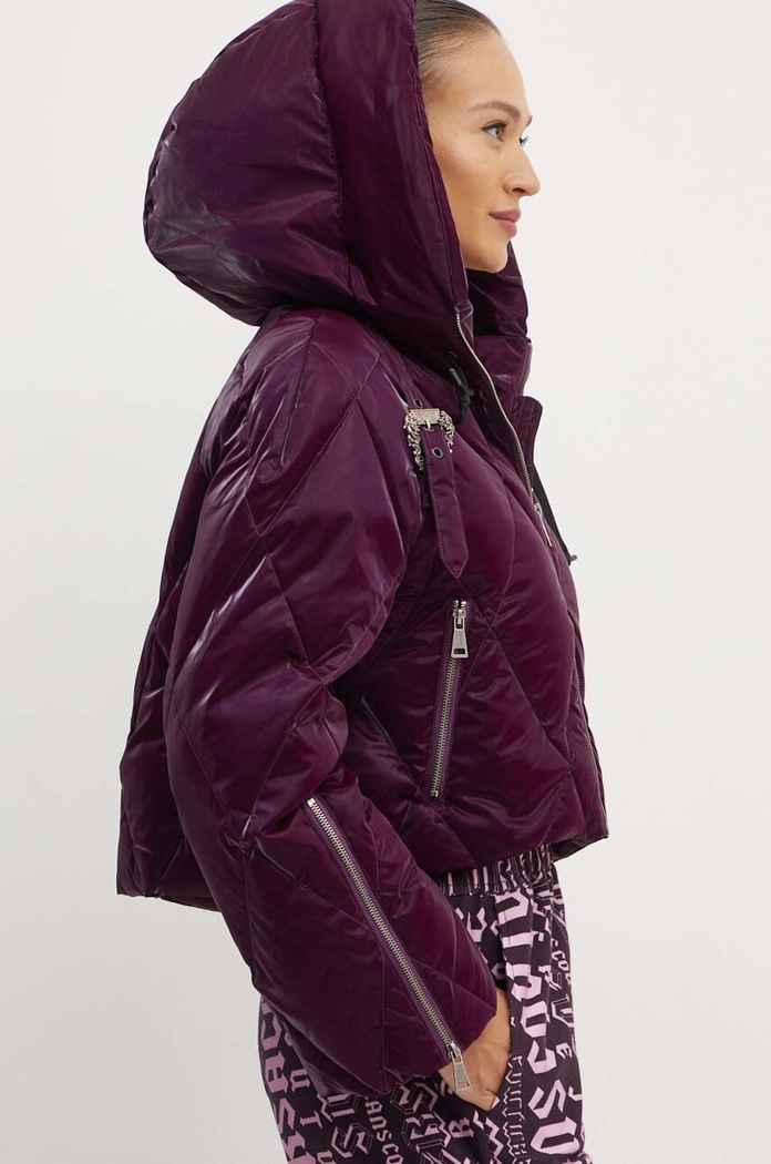 Versace Jeans Couture kurtka puchowa bordowy 77HAUD14.CQ05D