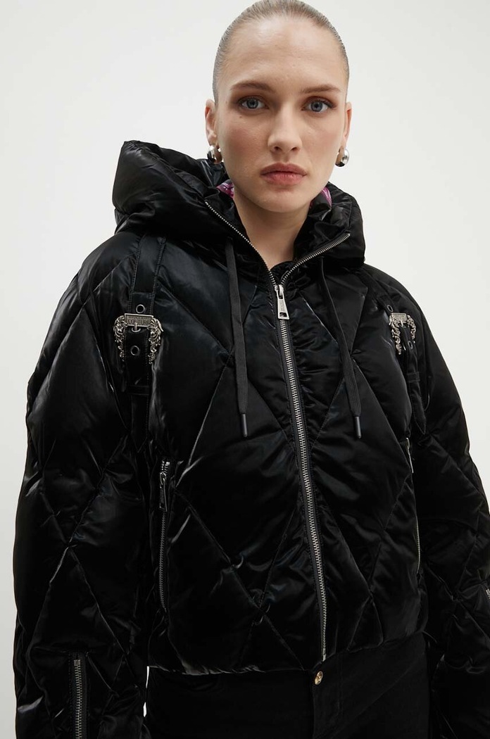 Páperová bunda Versace Jeans Couture čierna 77HAUD14.CQ05D