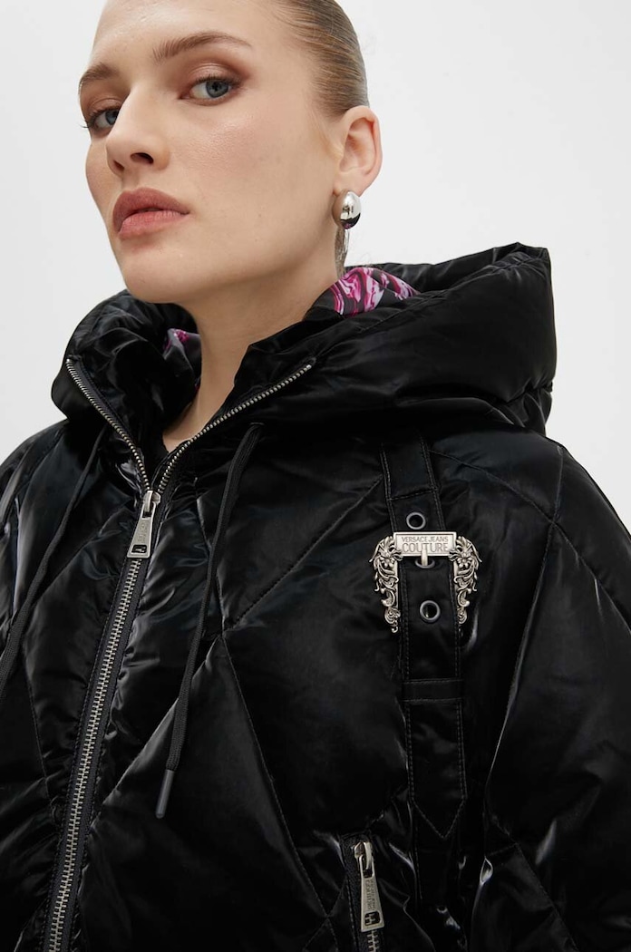 Páperová bunda Versace Jeans Couture 77HAUD14.CQ05D čierna