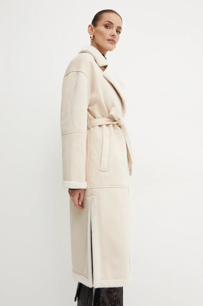 Kabát Luisa Spagnoli SESTANTE 541499 béžová AW24