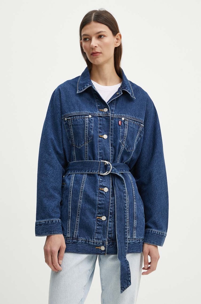 Džínová bunda Levi's bez kapuce námořnická modř A9368
