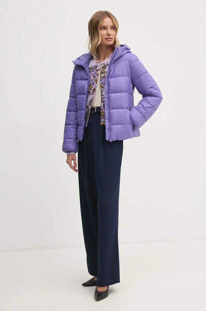 Jakna United Colors of Benetton 2NIWDN079 ljubičasta NC24