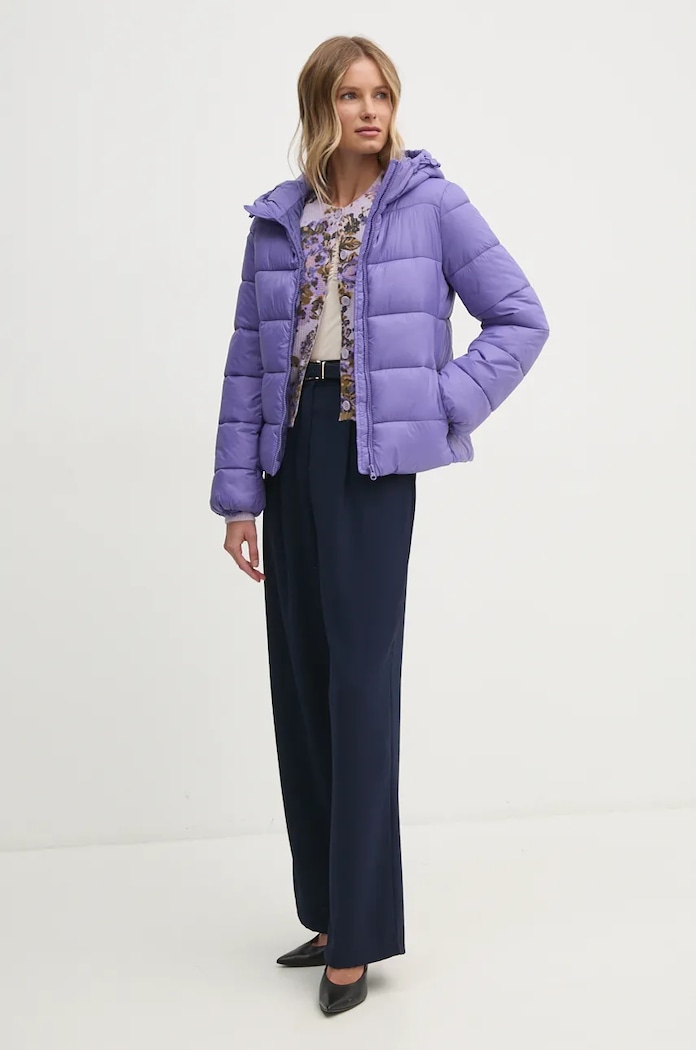 Jakna United Colors of Benetton 2NIWDN079 ljubičasta NC24