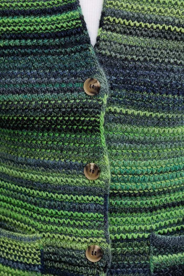 Kardigan s příměsí vlny United Colors of Benetton 105CD6880 zelená