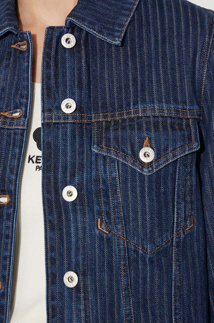 Rifľová bunda Kenzo Trucker Jacket Stripped FE62DV2456F2.DD