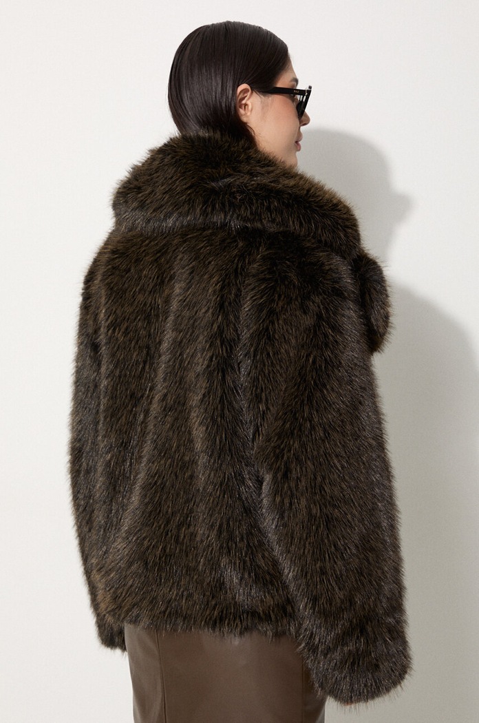 Одяг Куртка Kenzo Short Fake Fur Blouson FE62BL1869FP.90 чорний