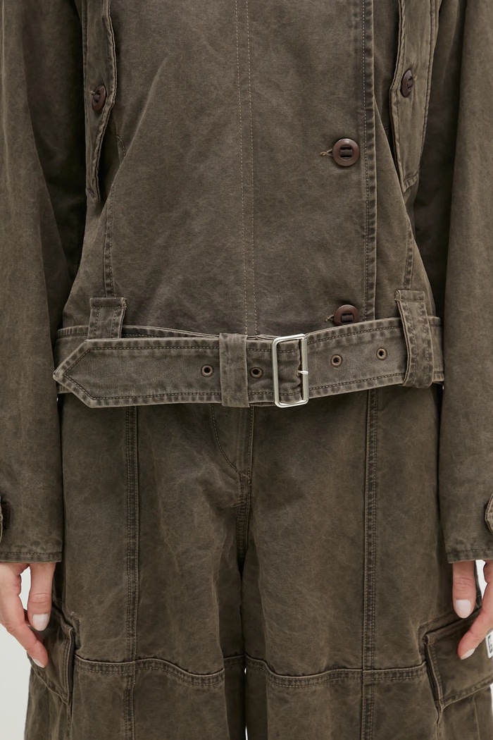 Куртка Kenzo Dyed Canvas Comber коричневый FE62OU2129GK.92