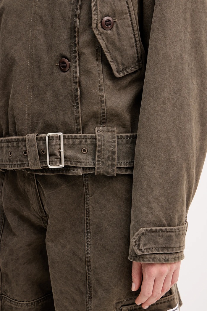 Bunda Kenzo Dyed Canvas Comber FE62OU2129GK.92 hnědá