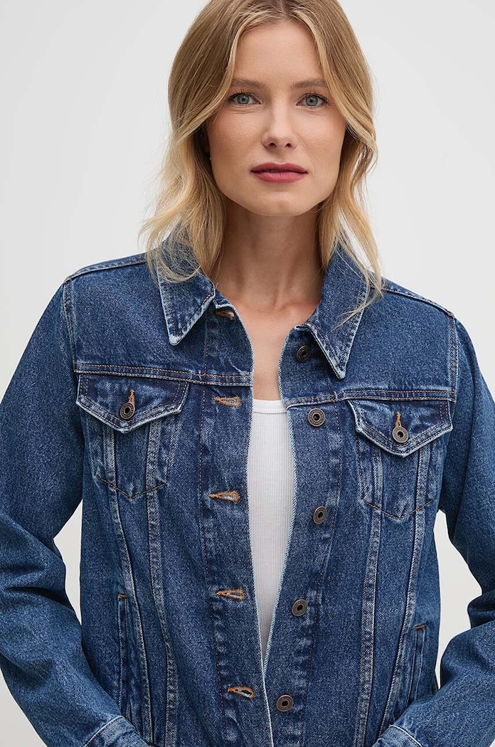 Traper jakna Pepe Jeans REGULAR JACKET Planet friendly mornarsko plava PL402432CT9
