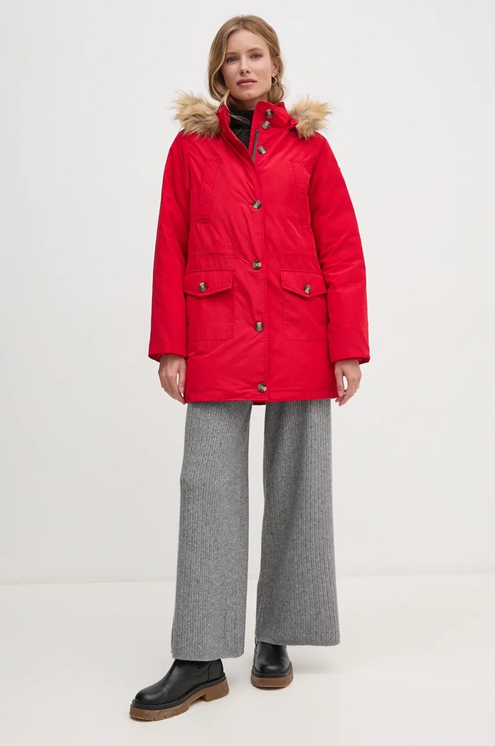 Páperová bunda Pepe Jeans CLEMENTINE PL402435 červená AW24