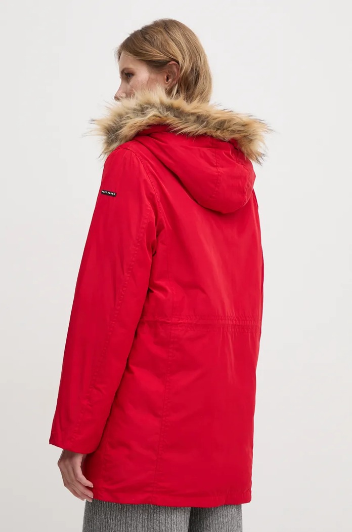 Oblečenie Páperová bunda Pepe Jeans CLEMENTINE PL402435 červená