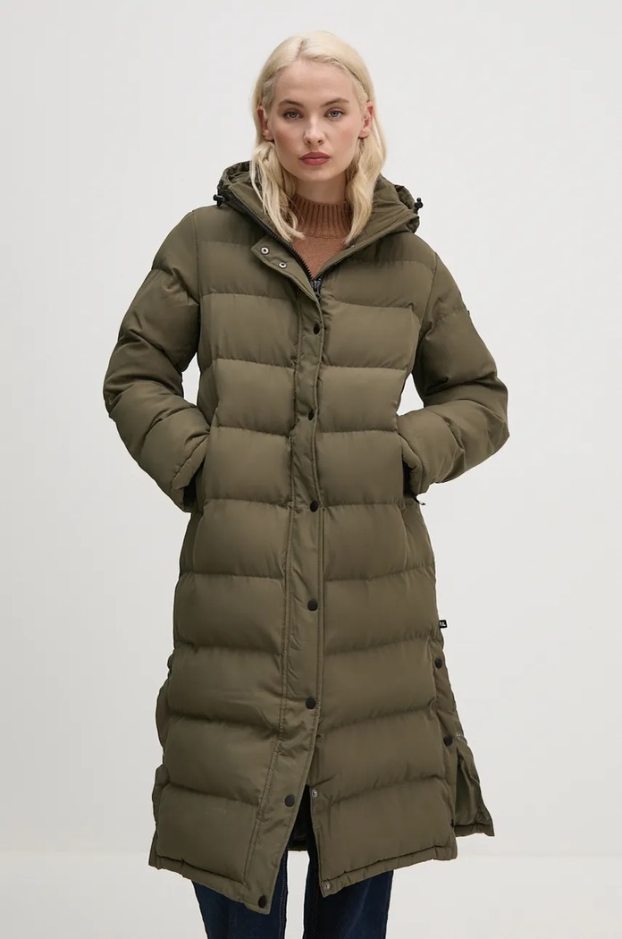Pepe Jeans geaca BIBI LONG verde PL402437