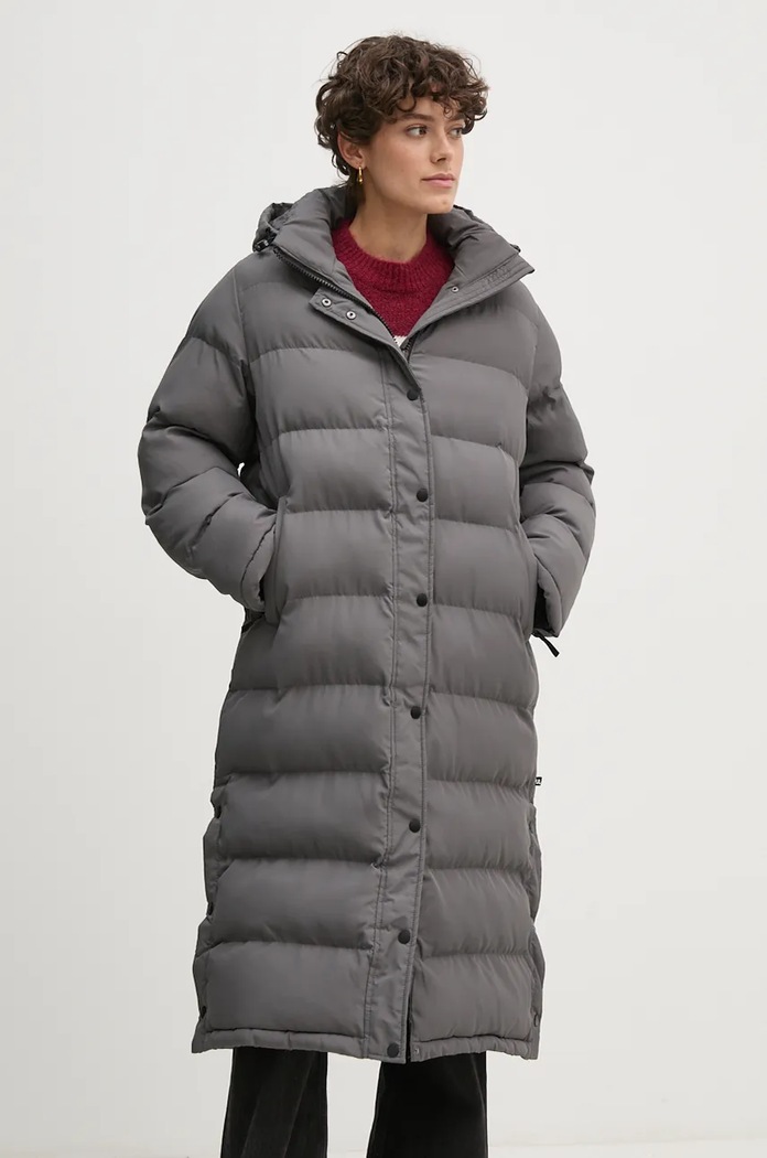 Bunda Pepe Jeans BIBI LONG s podšívkou šedá PL402437