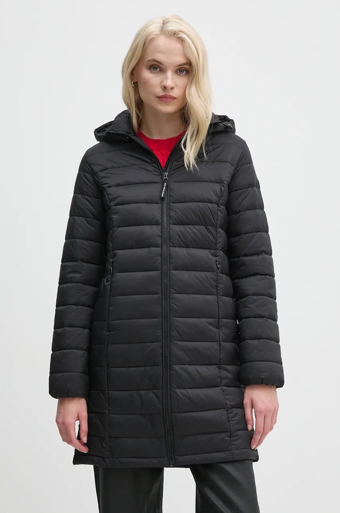 Bunda Pepe Jeans AMMY LONG s podšívkou černá PL402442