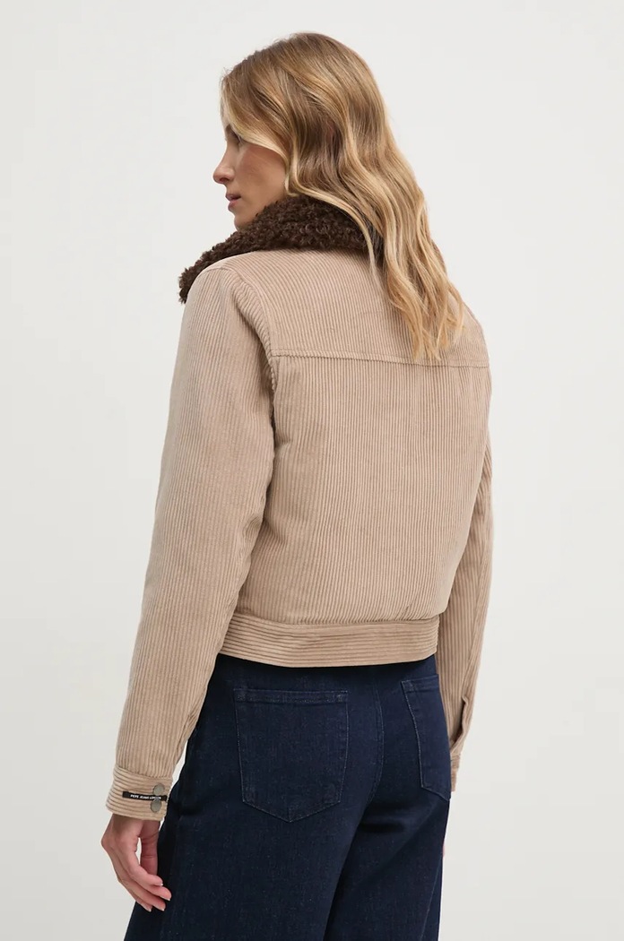Odzież Pepe Jeans Kurtka sztruksowa CANDANCE PL402464 beżowy