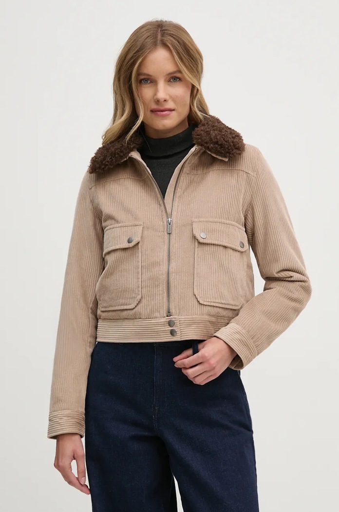 Kurtka sztruksowa CANDANCE Pepe Jeans PL402464 beżowy