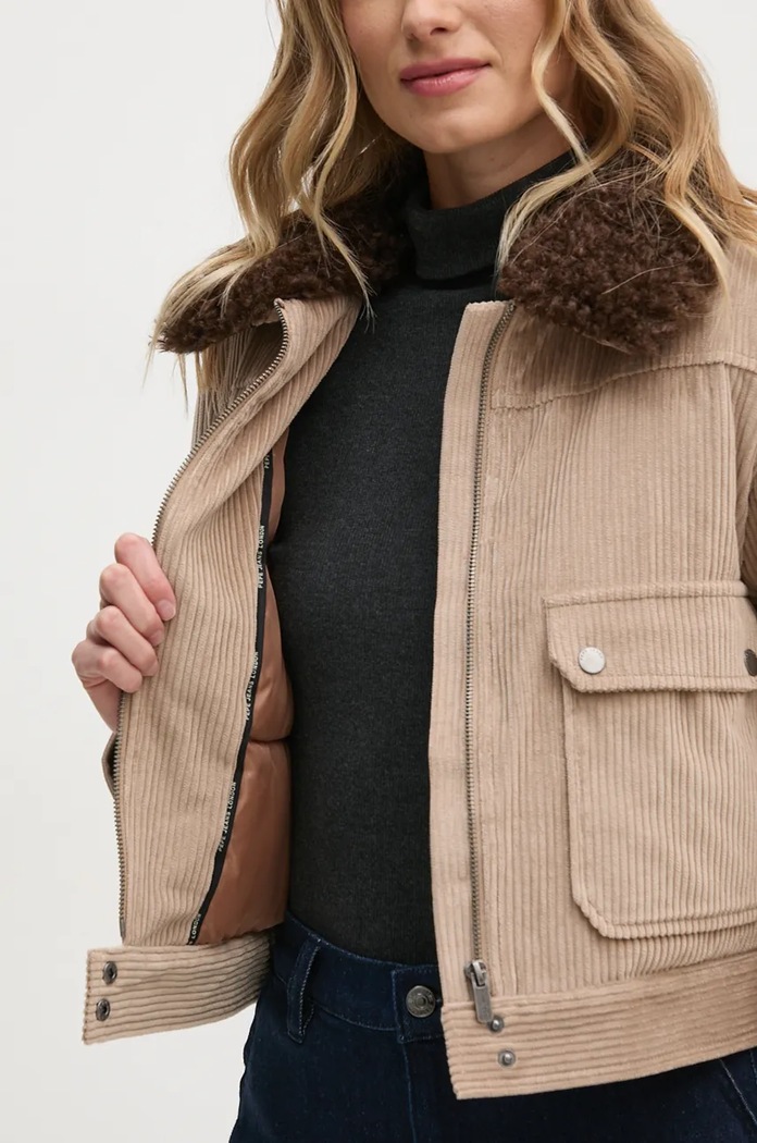 Pepe Jeans Kurtka sztruksowa CANDANCE PL402464