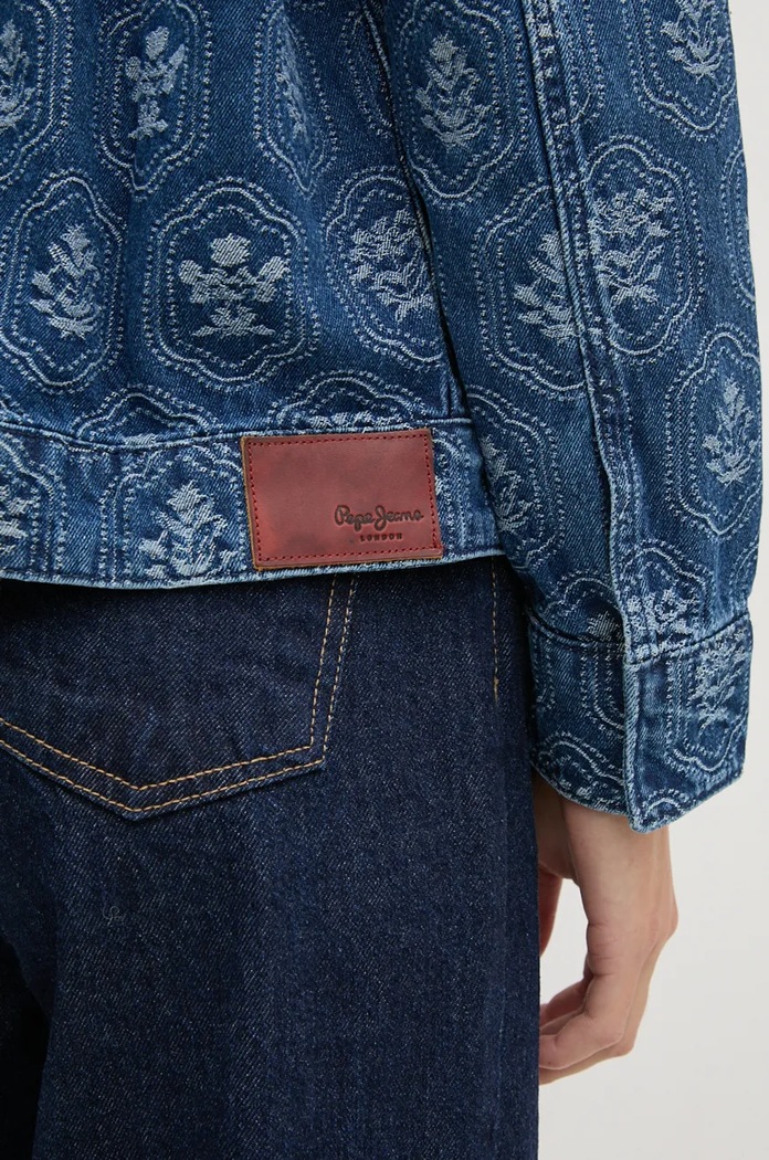 Rifľová bunda Pepe Jeans LOA JACQUARD PL402483