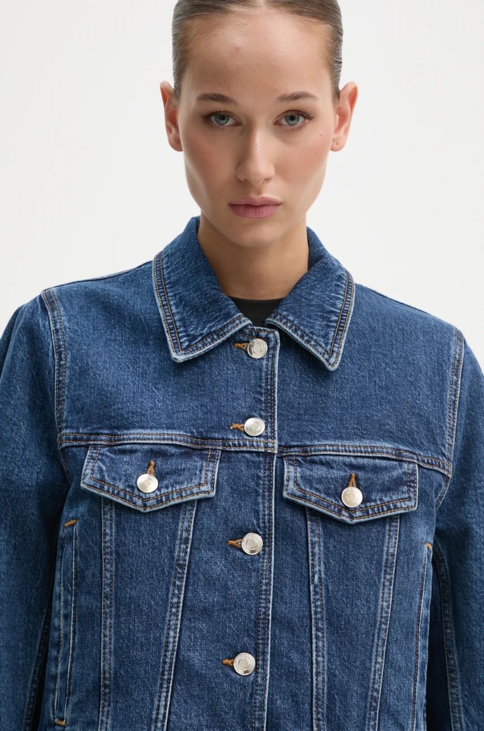 Jeans jakna IRO modra WP07OURA