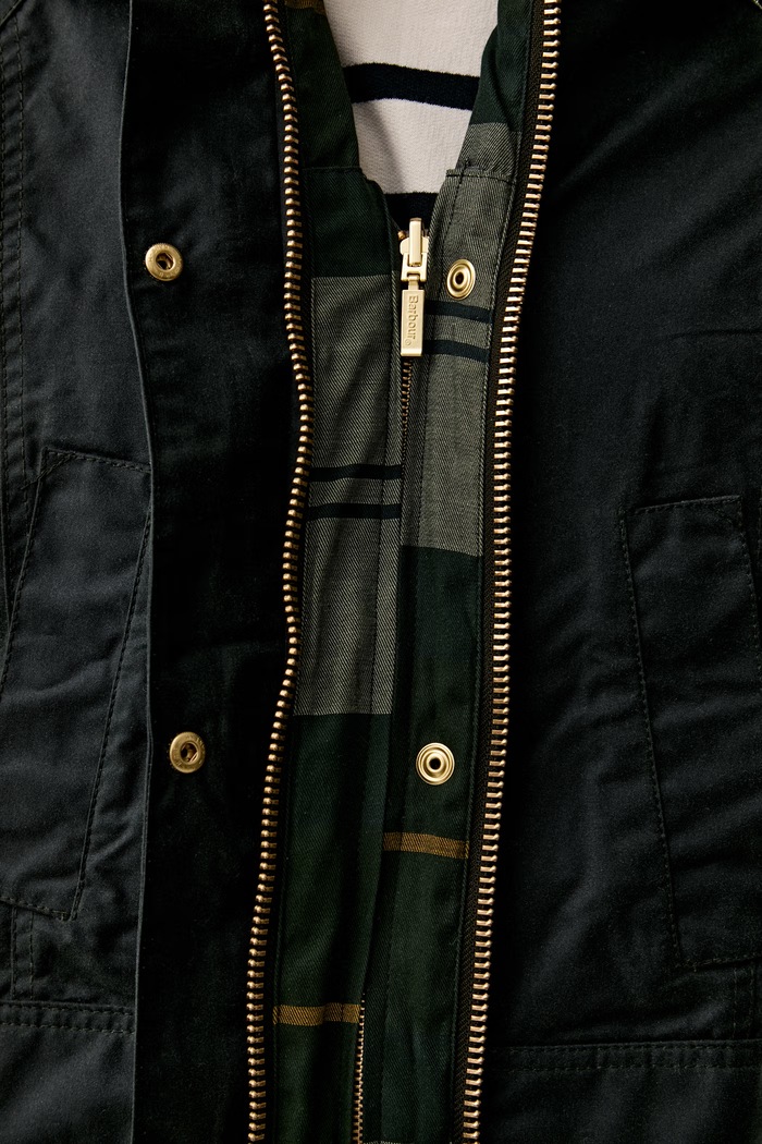 Barbour BEADNELL parka damska z bawełną LWX1402