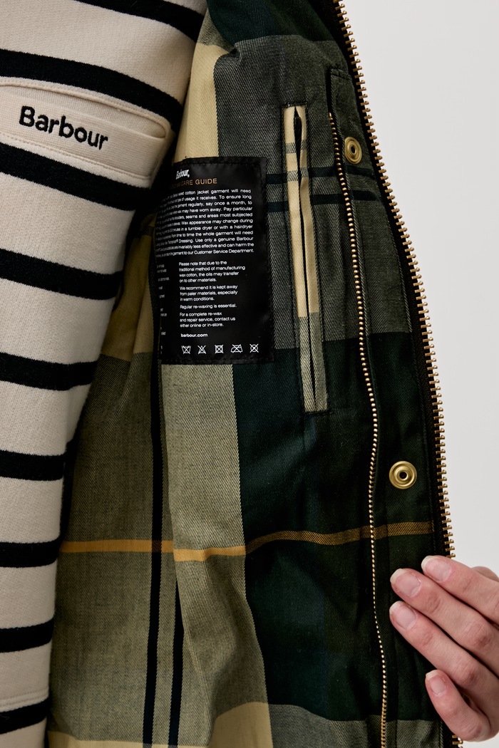 Barbour BEADNELL parka damska z bawełną LWX1402