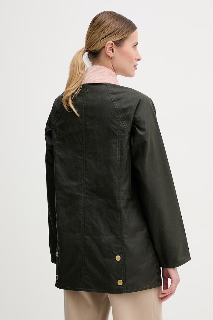 Ρούχα Barbour παρκά γυναικεία με βαμβάκι BEADNELL LWX1402 πράσινο
