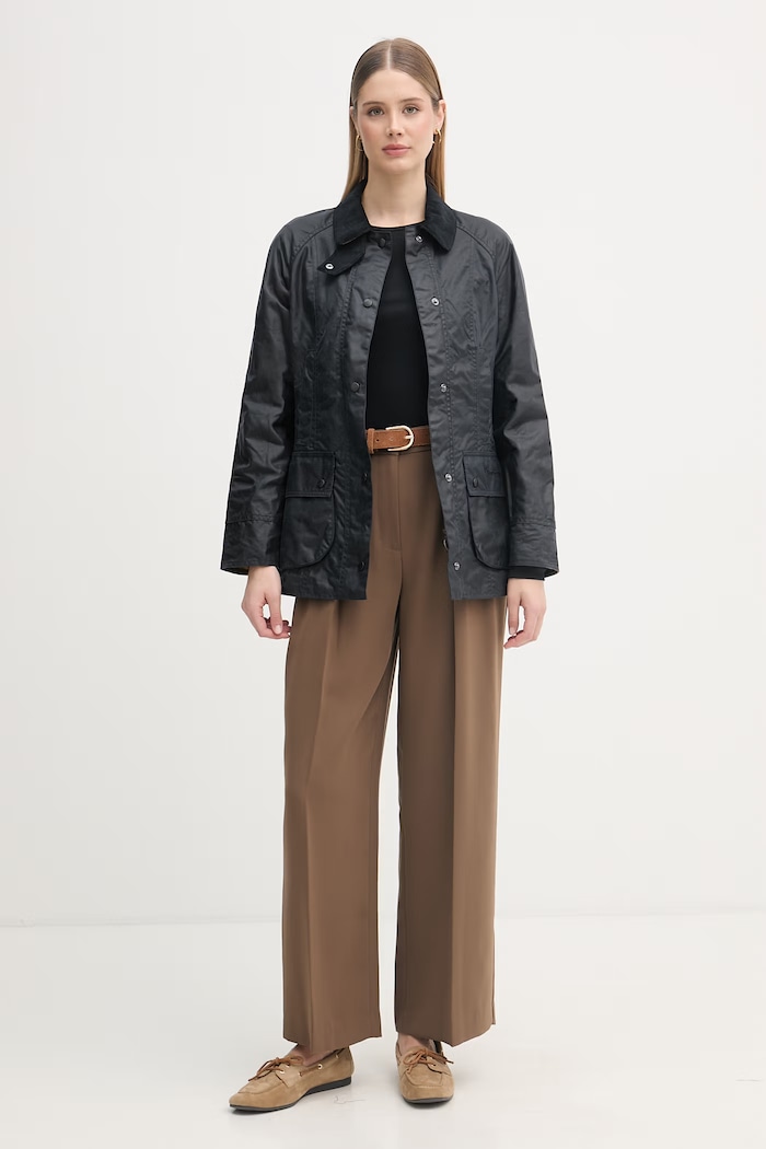 Barbour prechodná bunda dámska bavlnená Beadnell LWX0667 tmavomodrá SS26