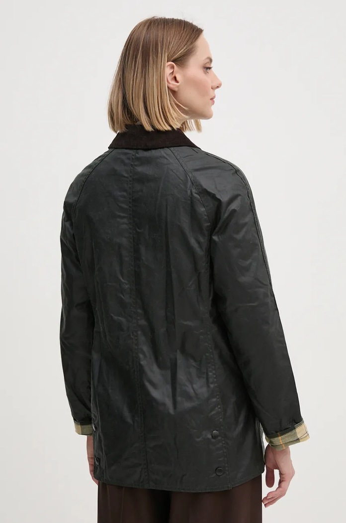Одежда Barbour демисезонная куртка для женщин из хлопка Beadnell LWX0667 зелёный