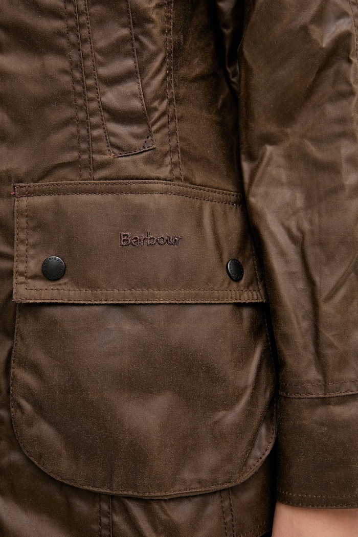 Barbour prechodná bunda dámska bavlnená Beadnell LWX0667 hnedá