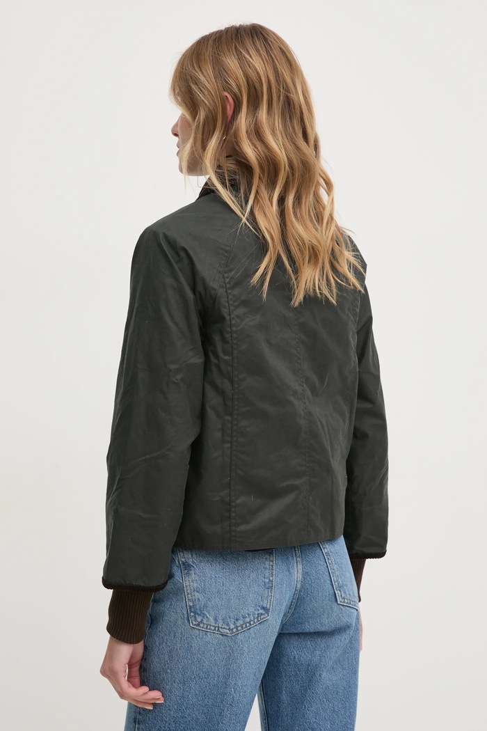Одяг Barbour куртка жіноча бавовняна BEADNELL LWX1403 зелений