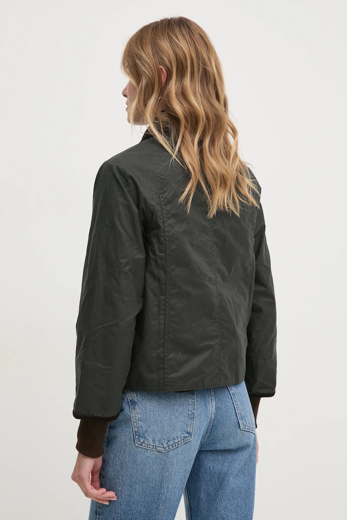 Одяг Barbour куртка жіноча бавовняна BEADNELL LWX1403 зелений