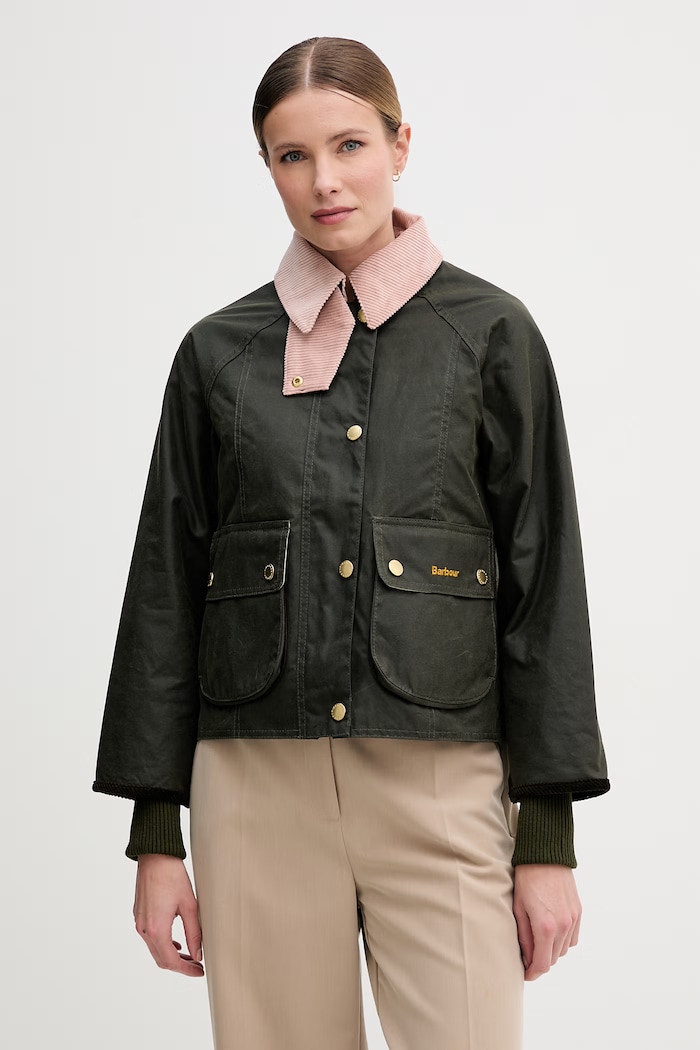 Barbour BEADNELL giacca da donna in cotone verde LWX1403