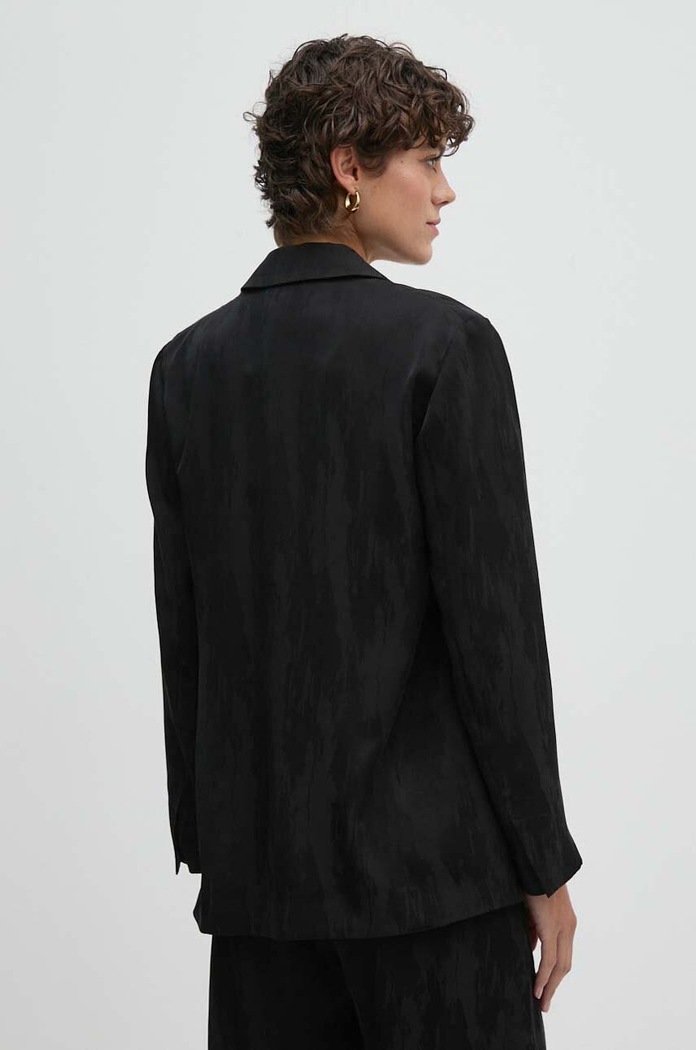 Ρούχα Sisley Blazer με μείγμα λινών Sisley 23MELW02A μαύρο