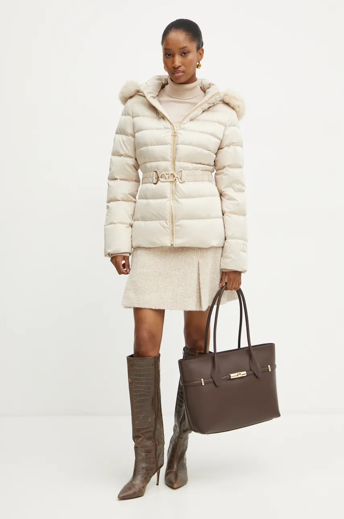 Pernata jakna Marciano by Guess JASTIN 4BGL14.7187A bež AW24