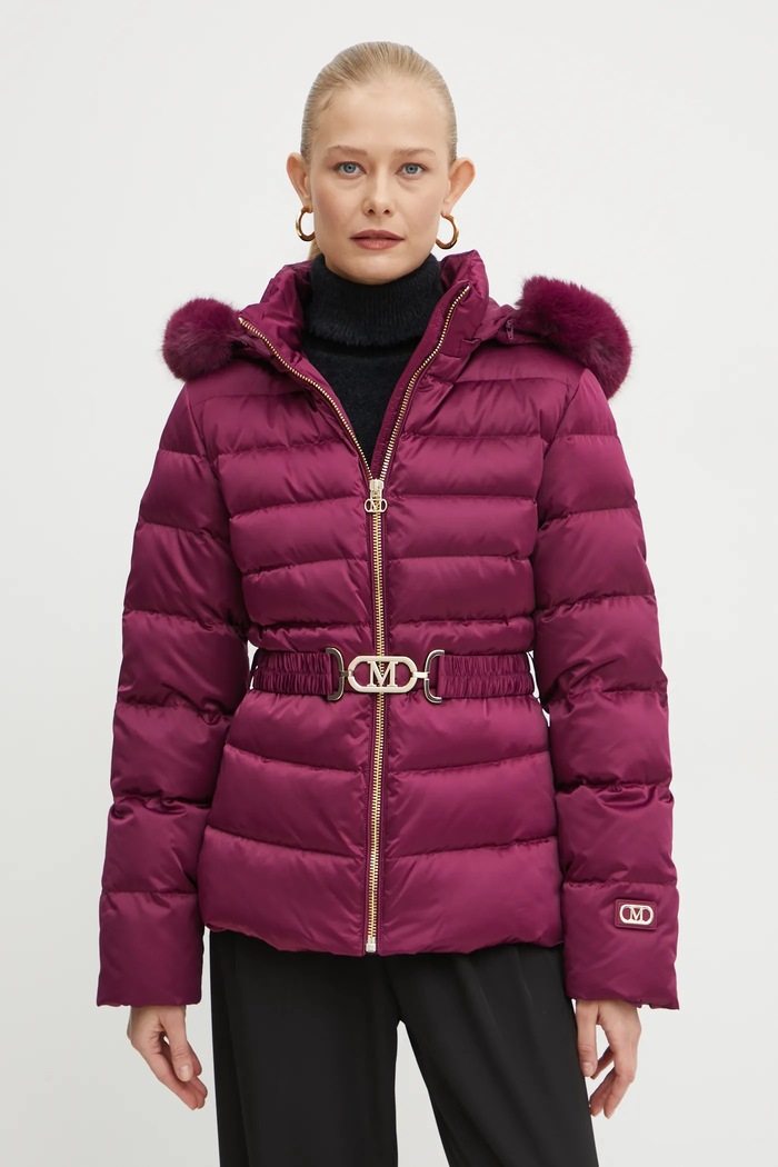 Péřová bunda Marciano by Guess JASTIN s podšívkou burgundské 4BGL14.7187A