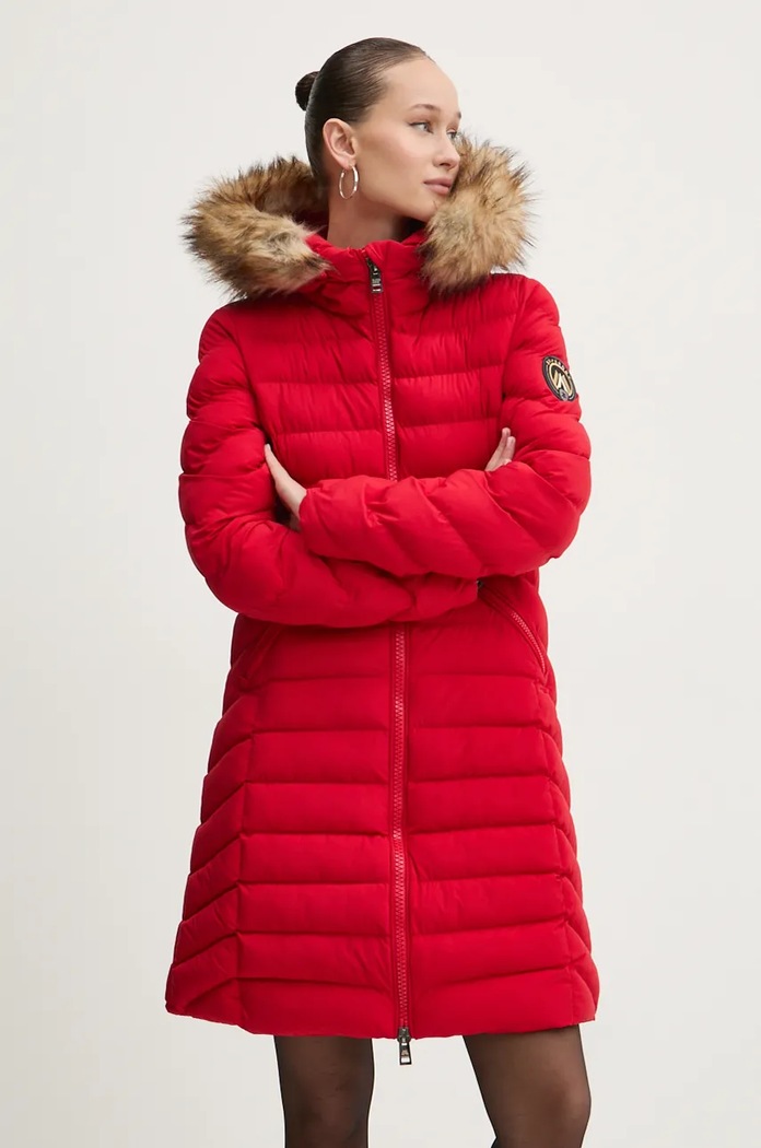 Superdry rövid kabát szigetelt piros W5011789A.32I