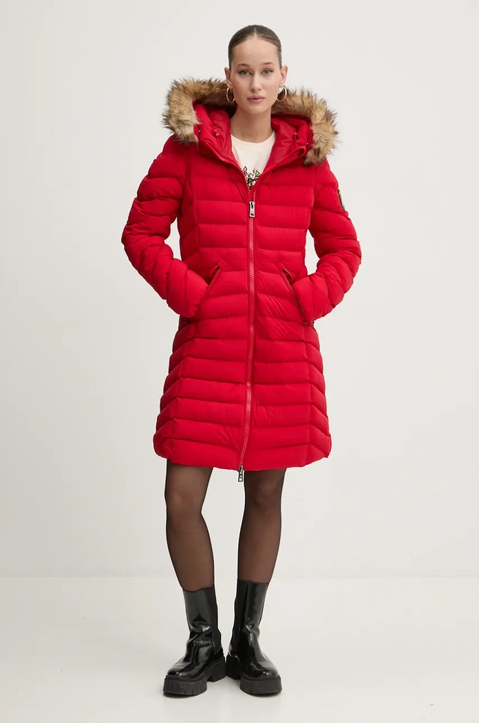 Superdry rövid kabát W5011789A.32I piros AW24