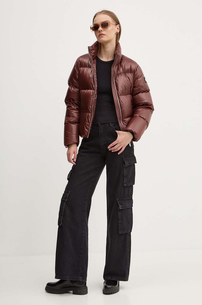 Péřová bunda MOOSE KNUCKLES Moonstone M34LJ148 hnědá AW24