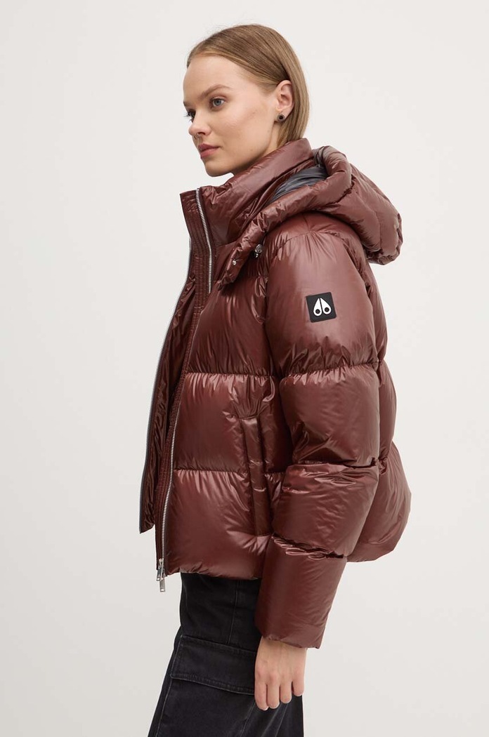 Péřová bunda MOOSE KNUCKLES Moonstone hnědá M34LJ148