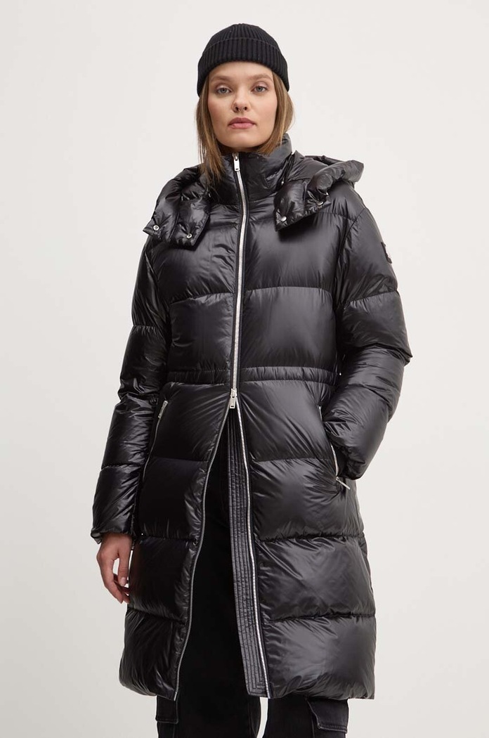 Péřová bunda MOOSE KNUCKLES Juniper s podšívkou černá M34LP218
