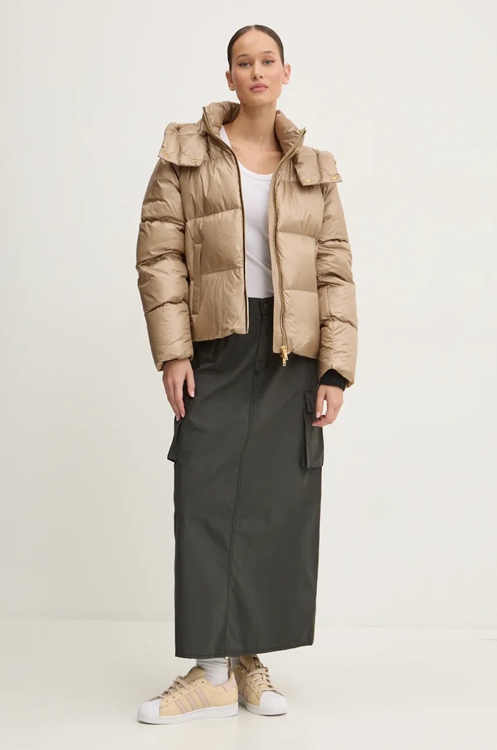 MOOSE KNUCKLES Péřová bunda MOOSE KNUCKLES Moonstone M34LJ148G béžová AW24