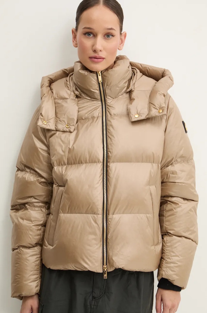 Péřová bunda MOOSE KNUCKLES Moonstone MOOSE KNUCKLES M34LJ148G béžová