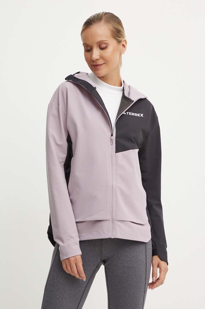 adidas TERREX jachetă de exterior Multi cu captuseala roz IM8154