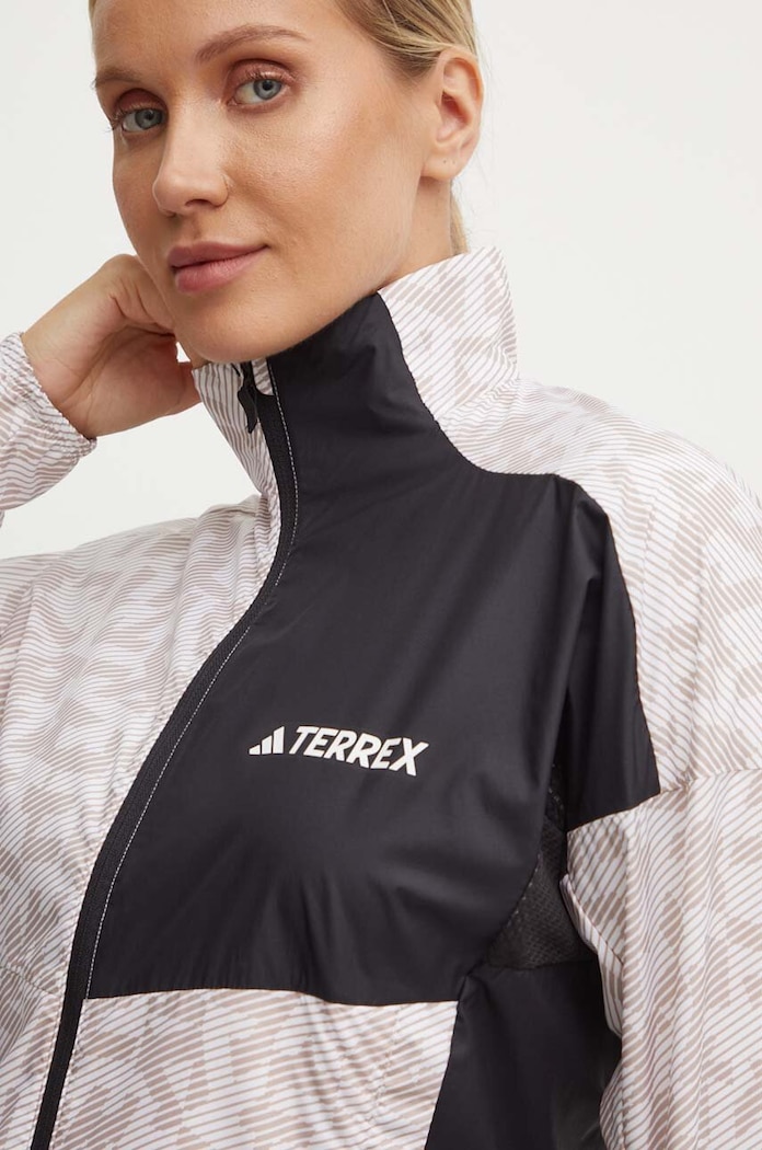 Vetrovka adidas TERREX sivá IW9245