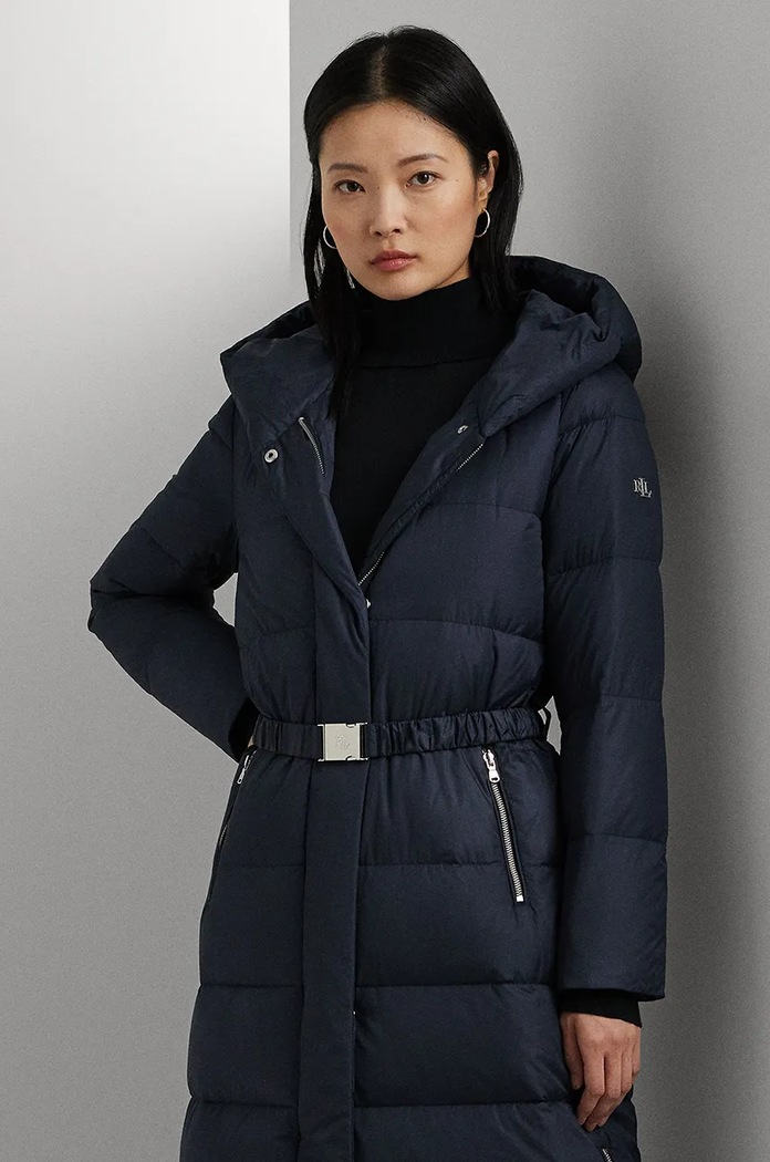Odzież Lauren Ralph Lauren płaszcz puchowy 297957507 granatowy