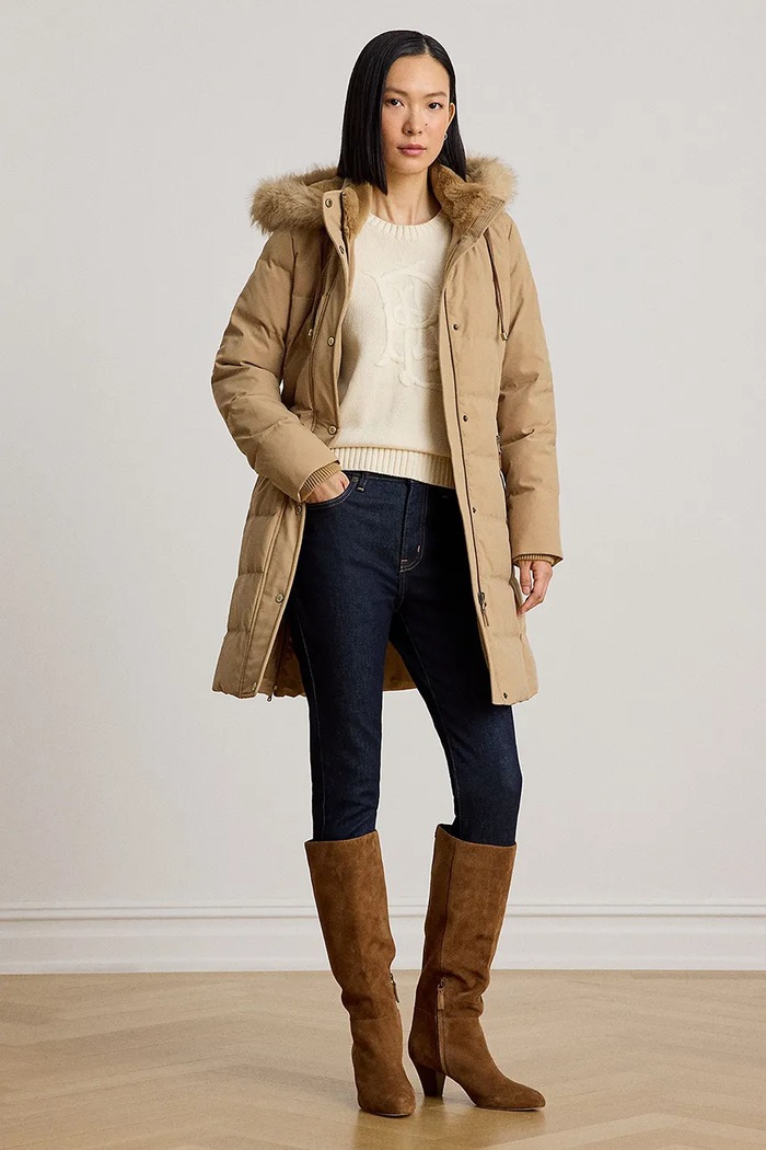 Lauren Ralph Lauren Kurtka puchowa damska brązowy 297957509