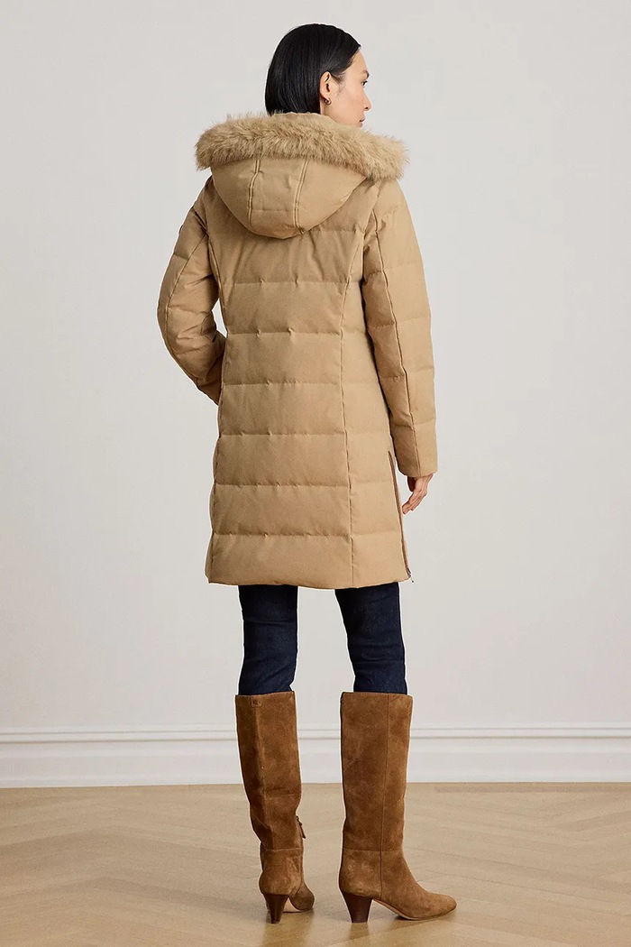 Lauren Ralph Lauren Kurtka puchowa damska 297957509 brązowy AW25
